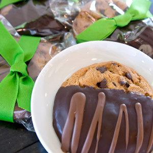 Chocolate Dipped Chocolate Chip Cookies